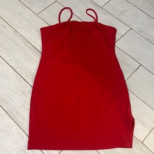 SHEIN split side fitted dress